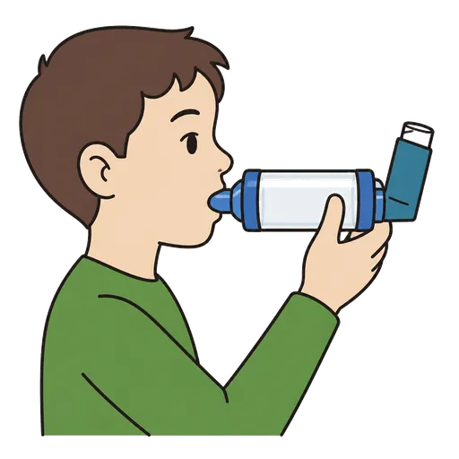 AAC-Piktogramm: Spacer (Inhalationsgerät)