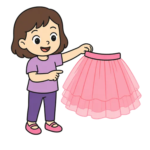 Pittogramma CAA: gonna in tulle