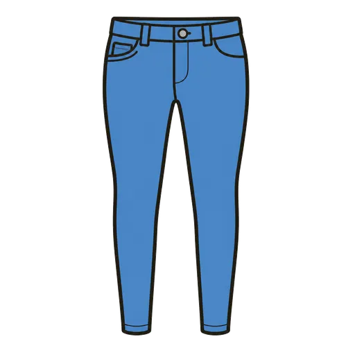 Pittogramma CAA: jeans skinny