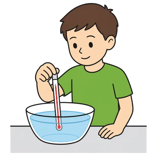 Piktogram AAC: sprawdź temperaturę wody