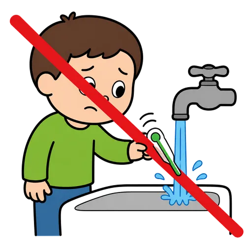 Pittogramma CAA: controlla se l’acqua non è troppo calda