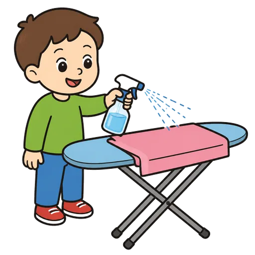 Pittogramma CAA: spray per stirare