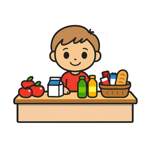 Piktogram AAC: sprzedawca