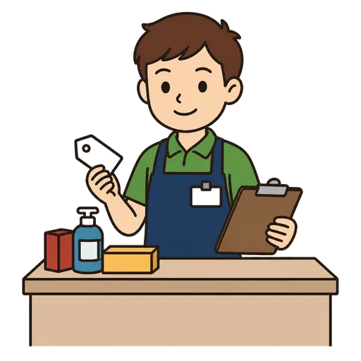 Piktogram AAC: sprzedawca