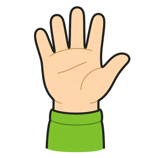 AAC-Piktogramm: Handfläche