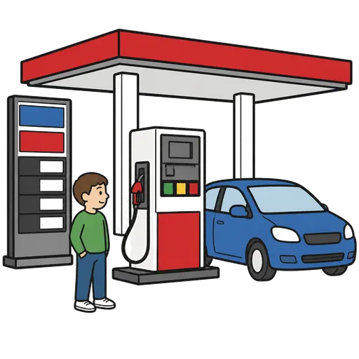 Piktogram AAK: čerpací stanice