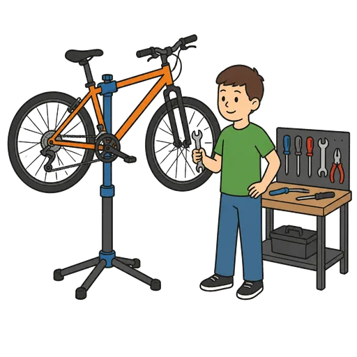 AAC-Piktogramm: Fahrrad-Reparaturstation