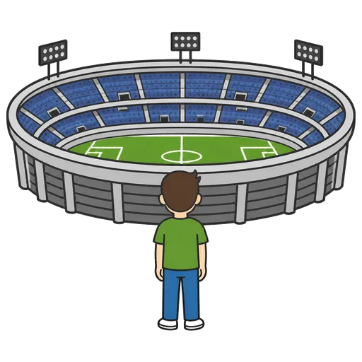 Piktogram AAC: stadion