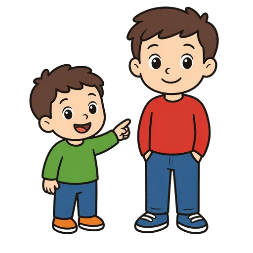 Piktogram AAC: starszy brat