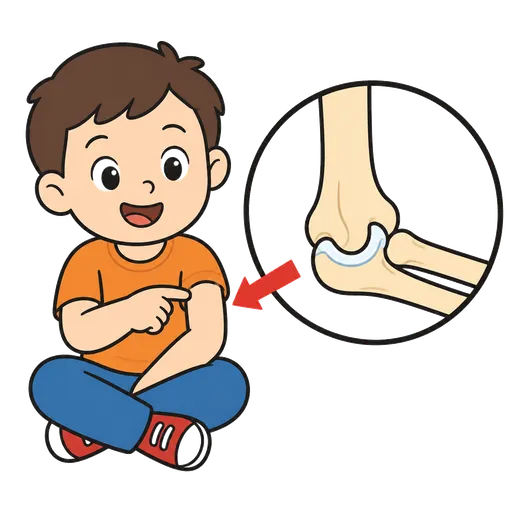 Pittogramma CAA: articolazione del gomito