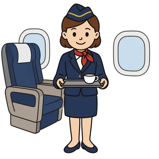 AAC pictogram: flight attendant