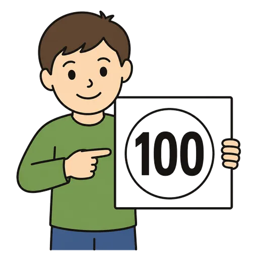 Piktogram AAK: one hundred