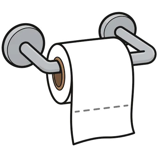 Piktogram AAC: stojak na papier toaletowy