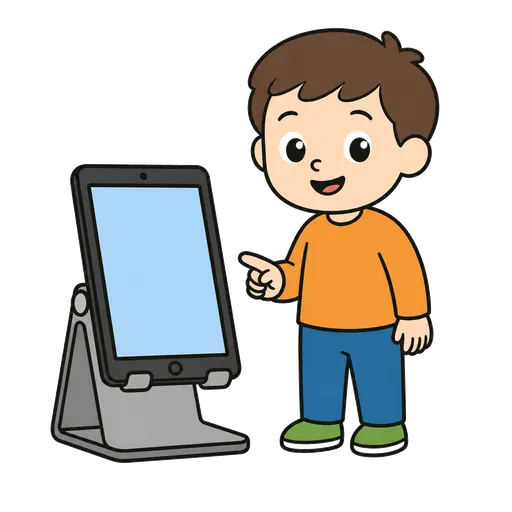 AAC-Piktogramm: Tabletständer