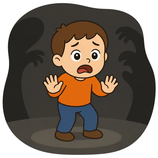 Piktogram AAC: strach