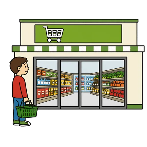 AAC-Piktogramm: Supermarkt