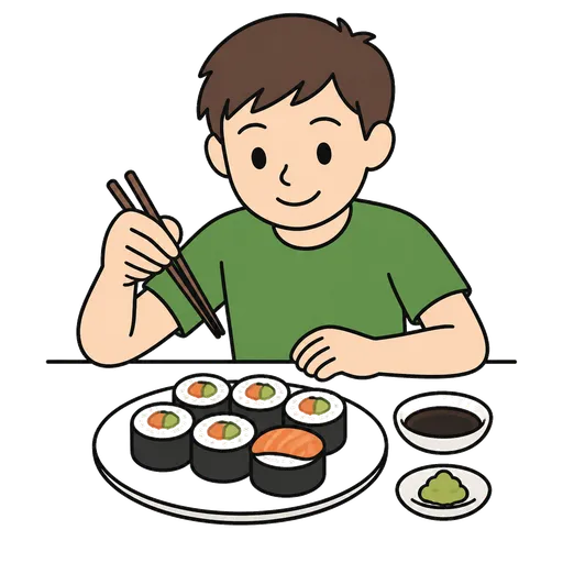 Pittogramma CAA: sushi