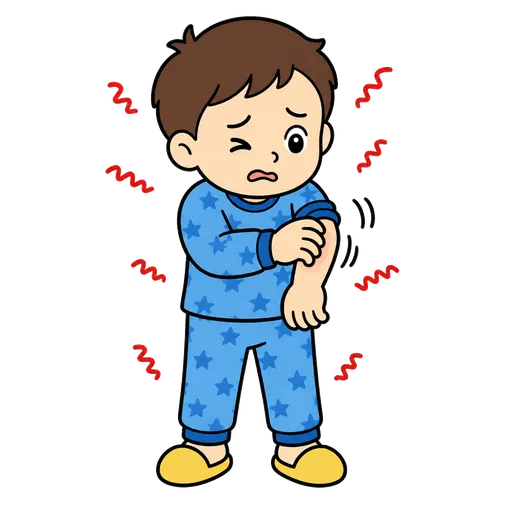 Pittogramma CAA: Tutto il mio corpo prude