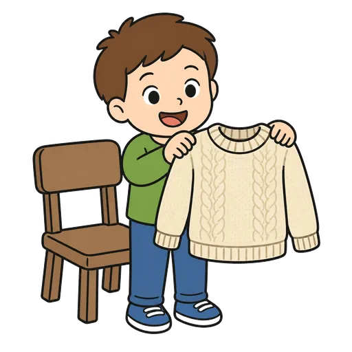 Piktogram AAC: sweter wełniany