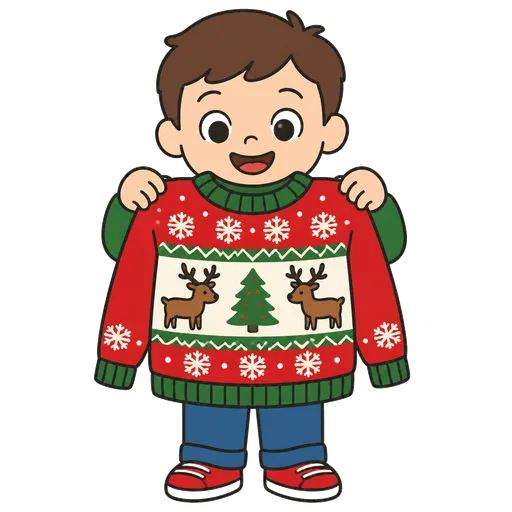 Pittogramma CAA: maglione festivo