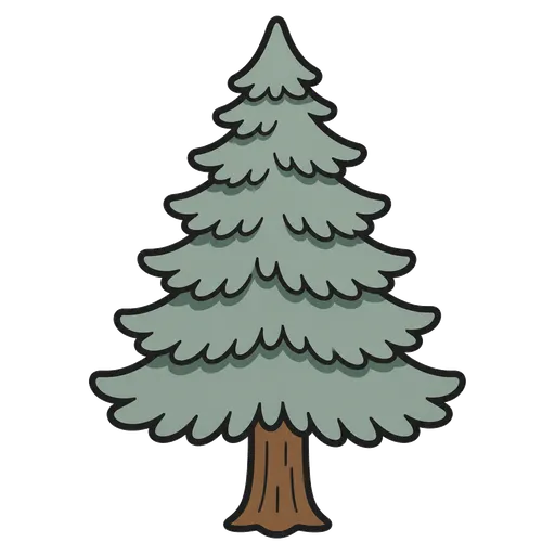 Piktogram AAK: stříbrná smrk