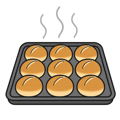 AAC-Piktogramm: frisch gebackene Brötchen