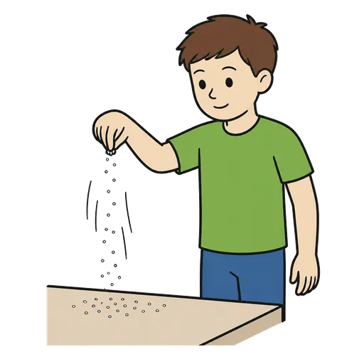 Piktogram AAK: posypat