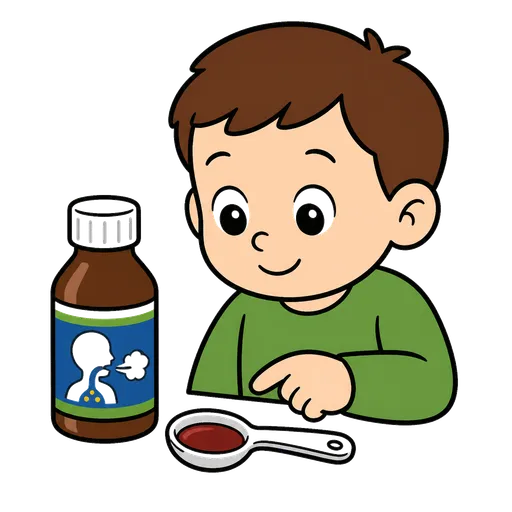 Piktogram AAC: syrop wykrztuśny