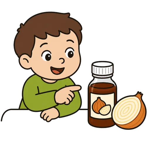 Piktogram AAK: cibulový sirup