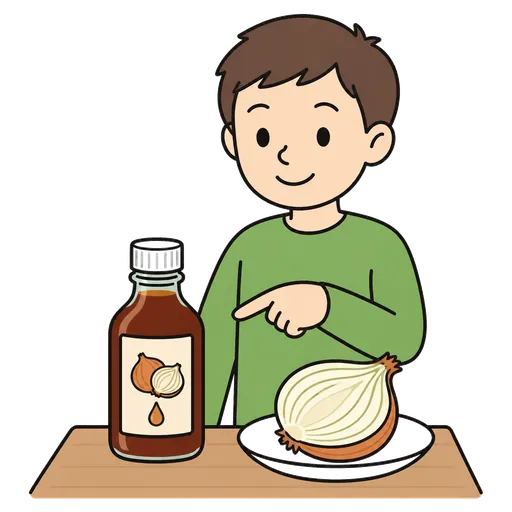 Piktogram AAC: syrop z cebuli