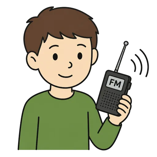 Piktogram AAK: Rádio FM systém