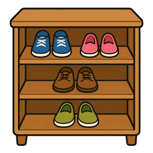 Piktogram AAC: szafka na buty