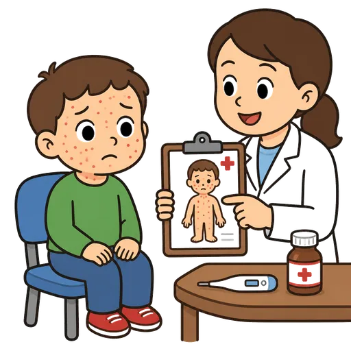 AAC-Piktogramm: Scharlachfieber
