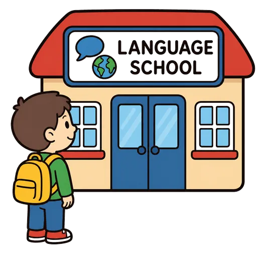 Pittogramma CAA: scuola di lingue