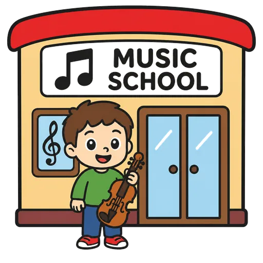 Piktogram AAC: szkoła muzyczna