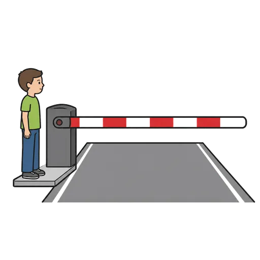 Pittogramma CAA: barrier gate