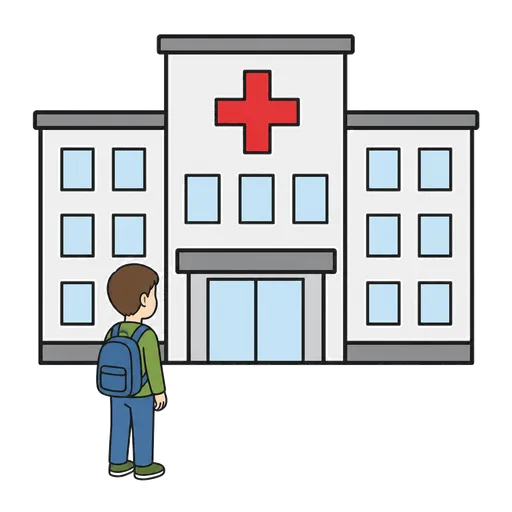 Piktogram AAC: szpital
