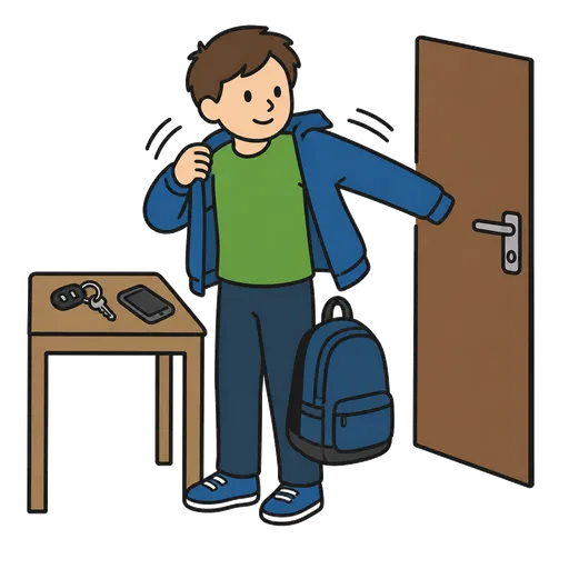 Pittogramma CAA: Preparati ad uscire