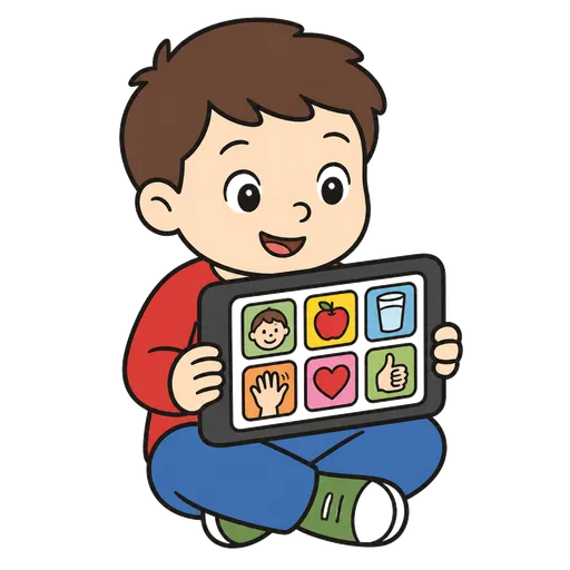 Pittogramma CAA: tablet di comunicazione