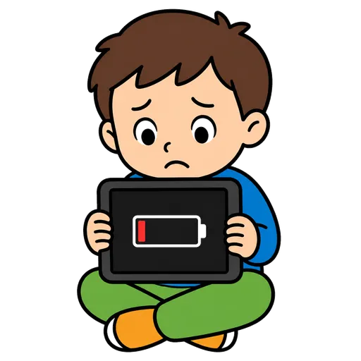 Pittogramma CAA: La batteria del tablet è scarica