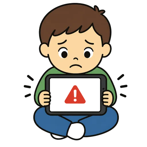 Piktogram AAC: tablet się zawiesił