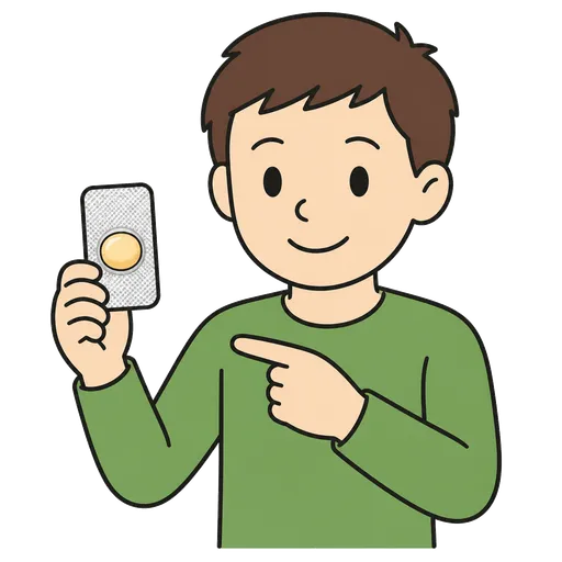 Piktogram AAC: tabletka do ssania