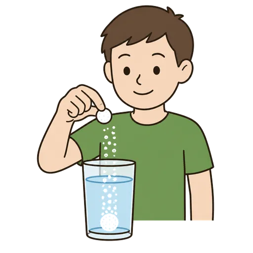 AAC-Piktogramm: Brausetablette