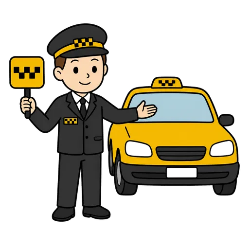 AAC pictogram: taxi driver