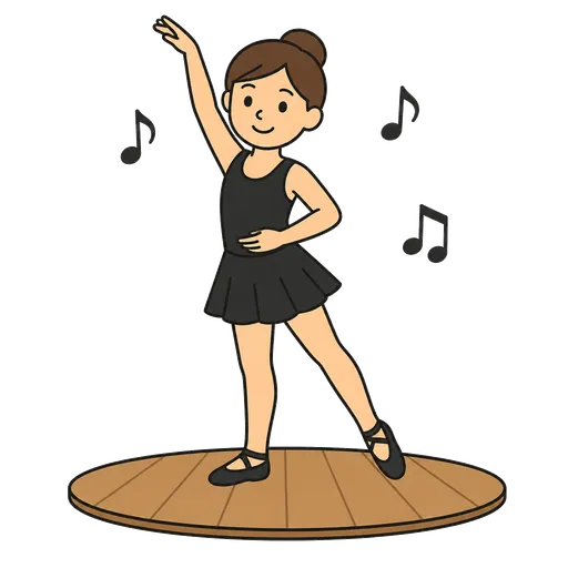 AAC pictogram: female dancer