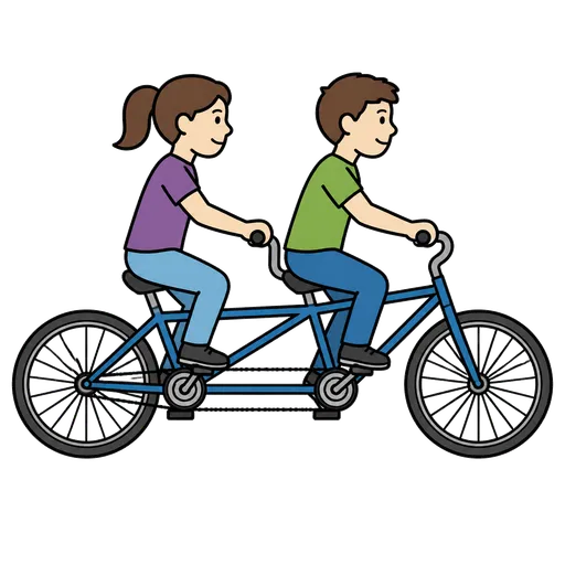 Piktogram AAK: tandem kolo