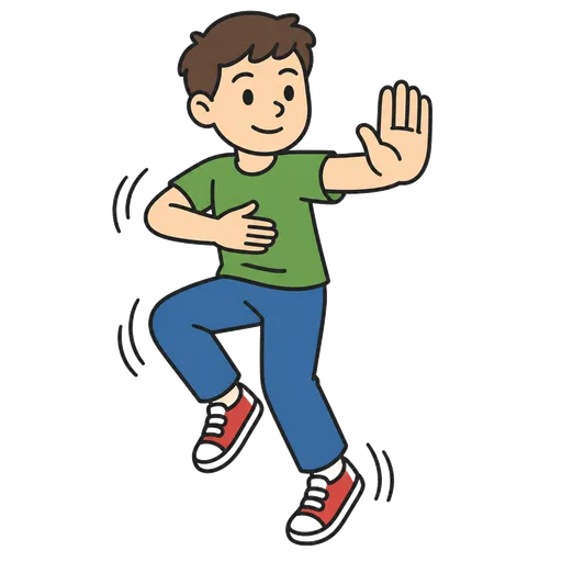 Pictograma CAA: bailar con detener
