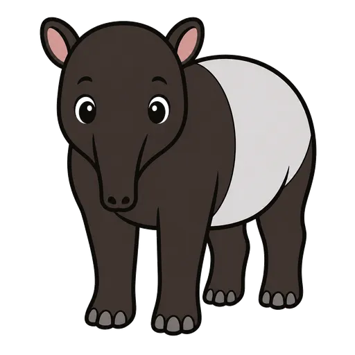 Piktogram AAC: tapir malajski