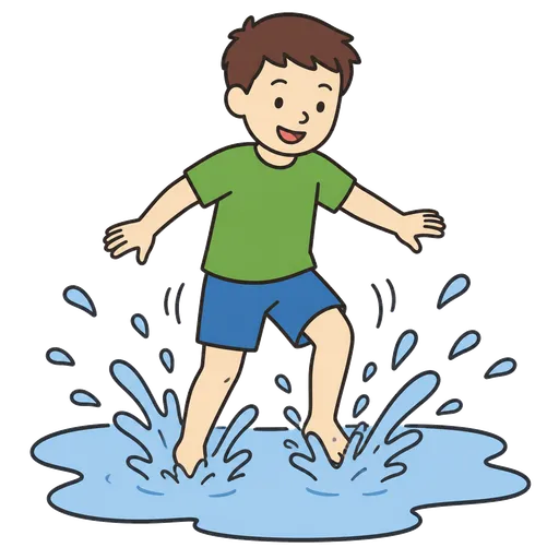 Pittogramma CAA: saltare nell’acqua puddicecola