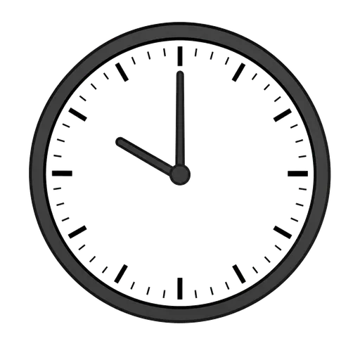 Pictogramme CAA : face de l’horloge